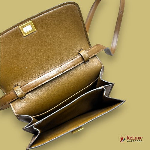 Céline Celine Brown Teen Classic Box Dark brown