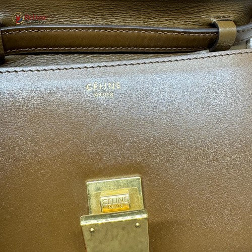 Céline Celine Brown Teen Classic Box Dark brown
