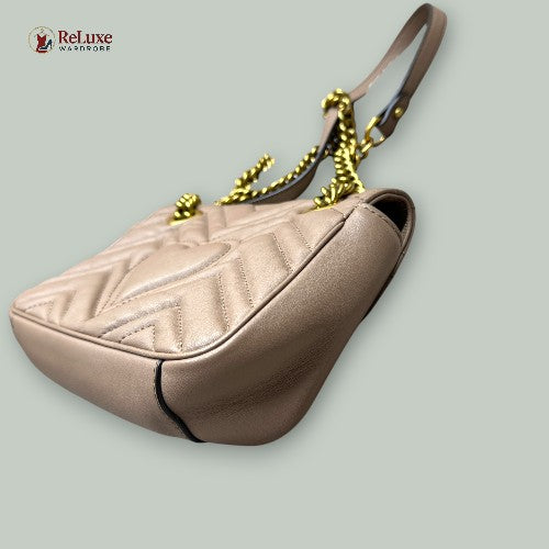 Gucci GG Marmont Flap leather crossbody bag