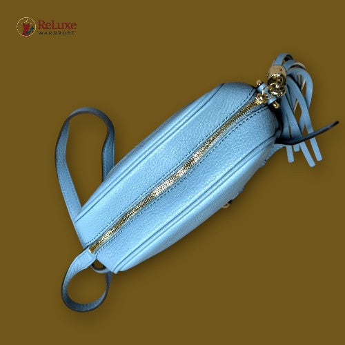 Gucci Aqua Leather Soho Disco Shoulder Bag