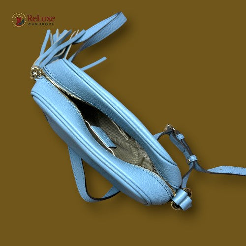 Gucci Aqua Leather Soho Disco Shoulder Bag