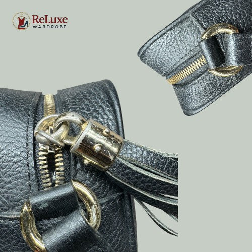 Gucci Black Leather Crossbody Bag