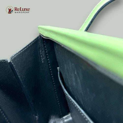 Loewe Calfskin Small Postal Bag Green