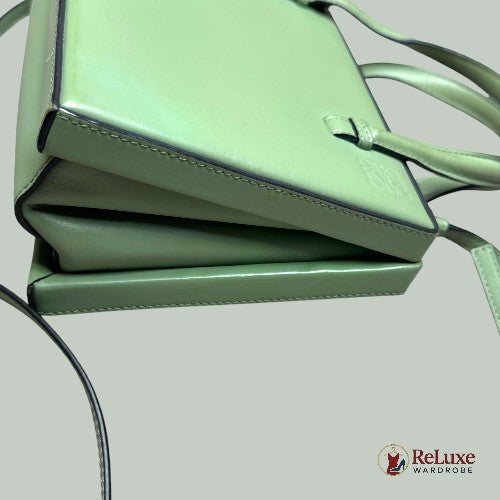 Loewe Calfskin Small Postal Bag Green