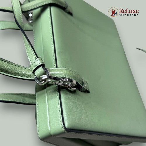Loewe Calfskin Small Postal Bag Green