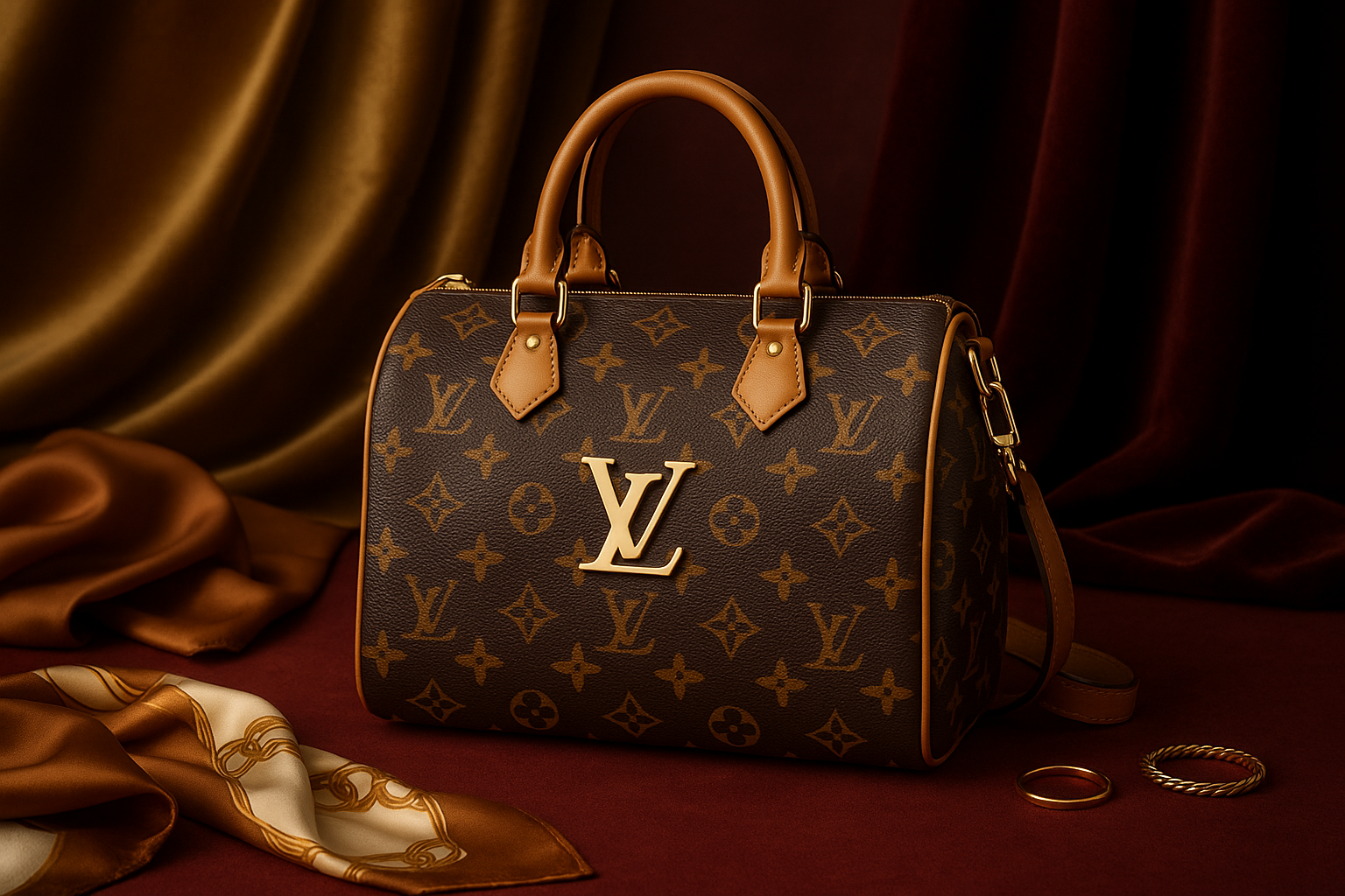 ReLuxe Wardrobe Brand color with an LV bag showcasing uniquness