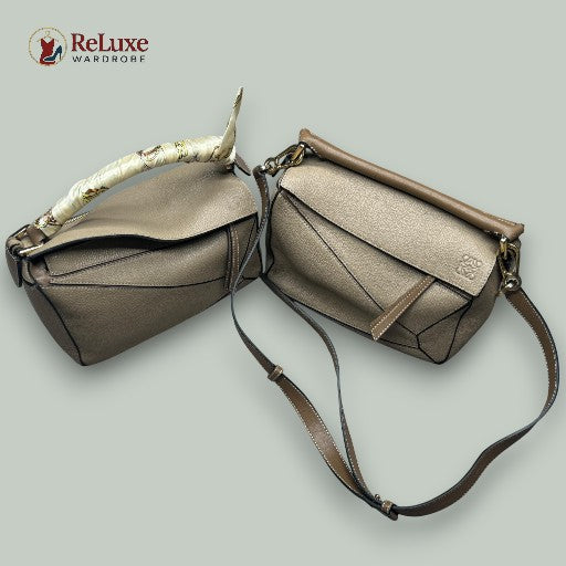 حقيبة يد جلدية من LOEWE Puzzle