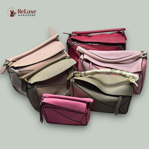 حقيبة يد جلدية من LOEWE Puzzle