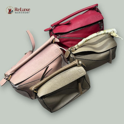 حقيبة يد جلدية من LOEWE Puzzle