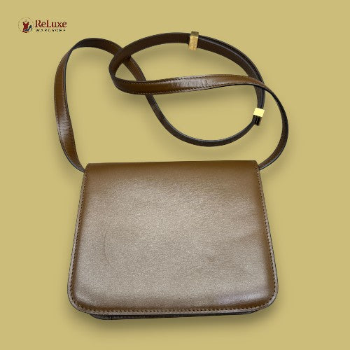 Céline Celine Brown Teen Classic Box Dark brown