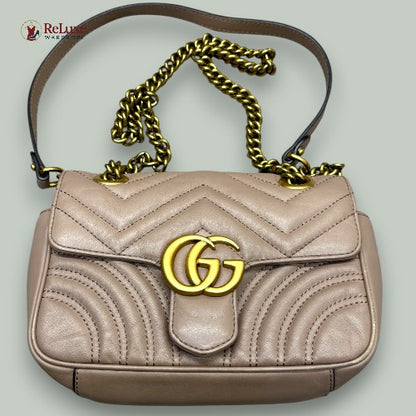 Gucci GG Marmont Flap leather crossbody bag