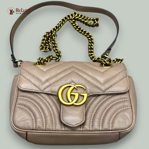 Gucci GG Marmont Flap leather crossbody bag
