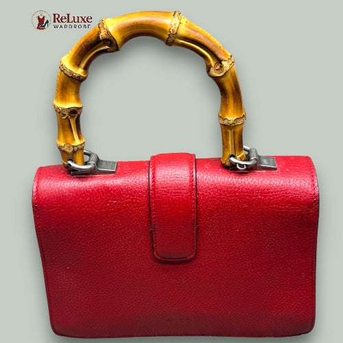 Gucci Leather Medium Dionysus Bamboo Top Handle
