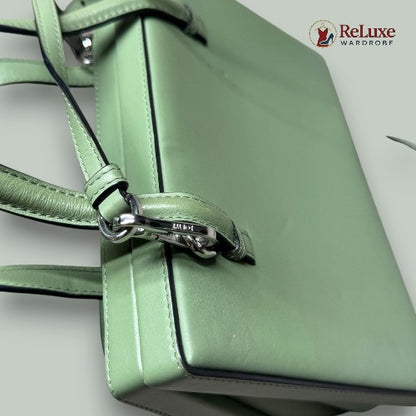 Loewe  Calfskin Small Postal Bag Green
