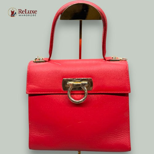 Salvatore Ferragamo Iconic Top Handle leather handbag